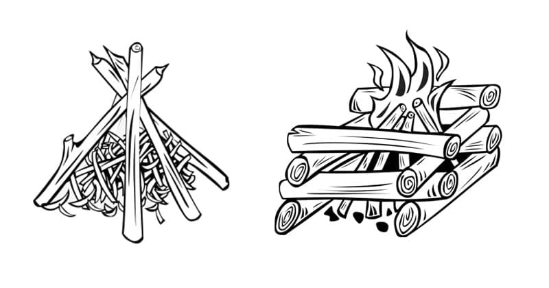 Building and Maintaining a Fire: Layout Types
