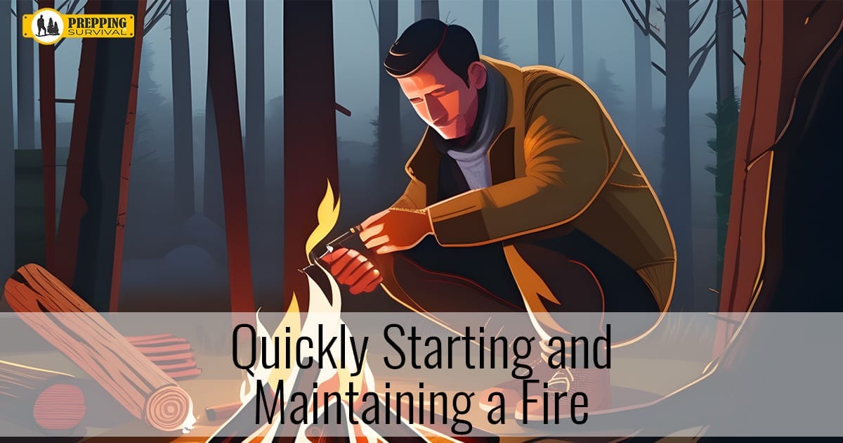 Firecraft: Quickly Building and Maintaining a Fire Outdoors