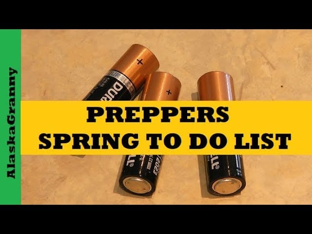 Preppers Spring To Do List – Cheap Fast Easy Prepping Tips