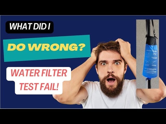 Water Filter Test. What Did I Do Wrong? #waterfilter #waterfiltration #prepper