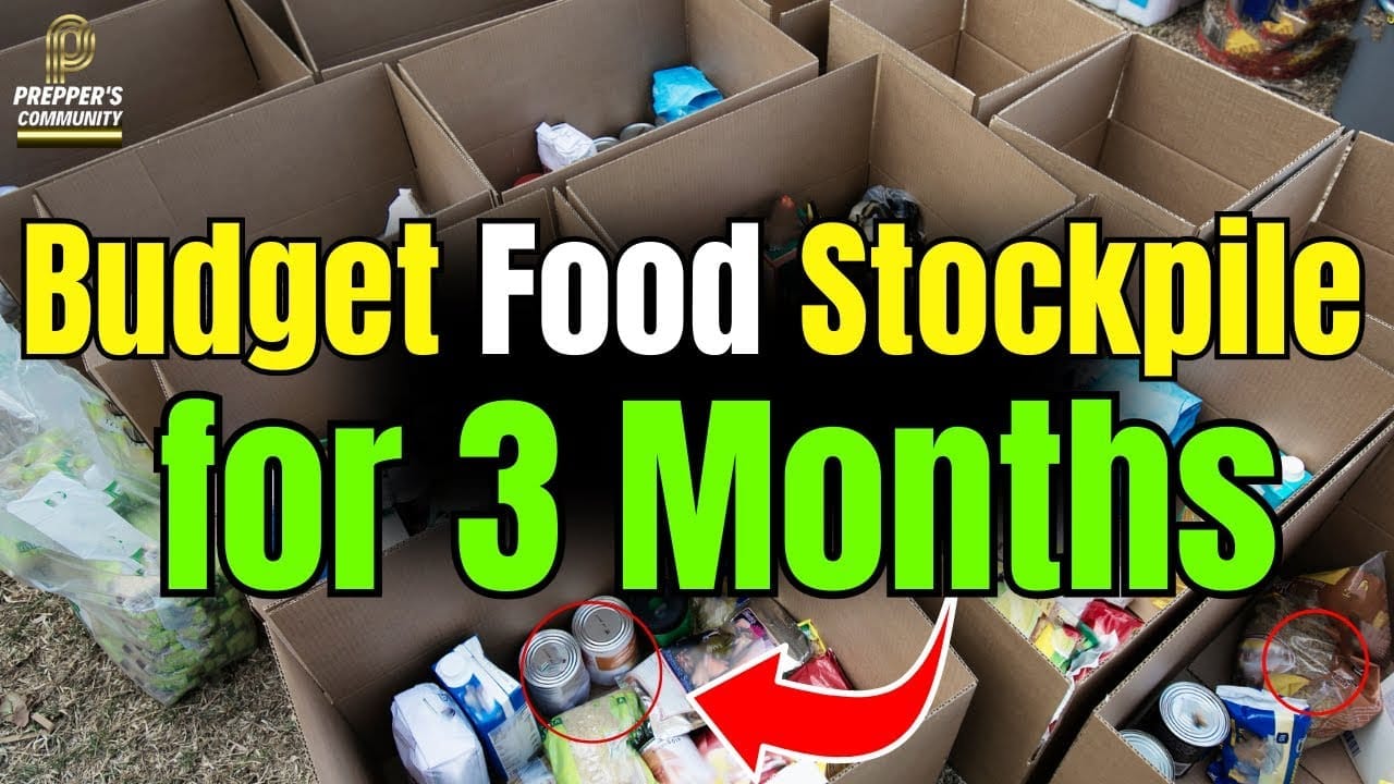 EMERGENCY FOOD STOCKPILE On A BUDGET: Your 3 Month Plan