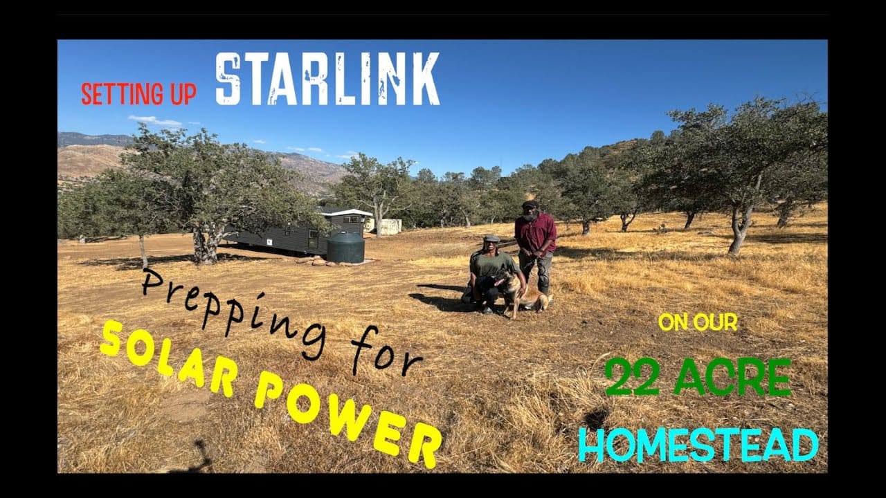 📡Connecting STARLINK & Prepping For SOLAR Equipment Delivery To Our Tiny HOMESTEAD🌞#tinyhouse