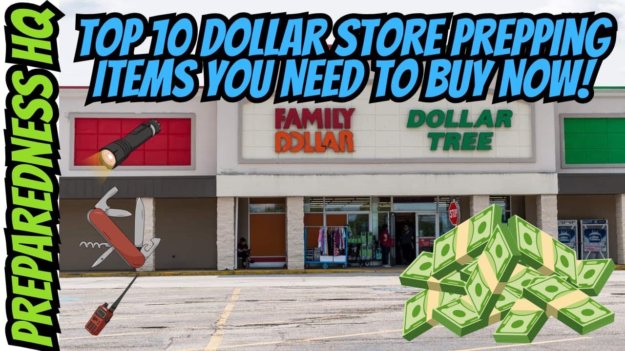 Top 10 Dollar Store Prepping Items You NEED To Buy NOW! (On A Budget)