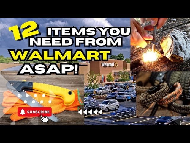 12 Bug Out Bag Items You Should Get From Walmart ASAP #WalmartSurvivalGear
