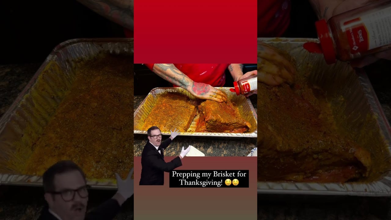 Prepping My Brisket For Thanksgiving! Tips? Help Me Not Burn This Meal Lol #bbq #thanksgiving