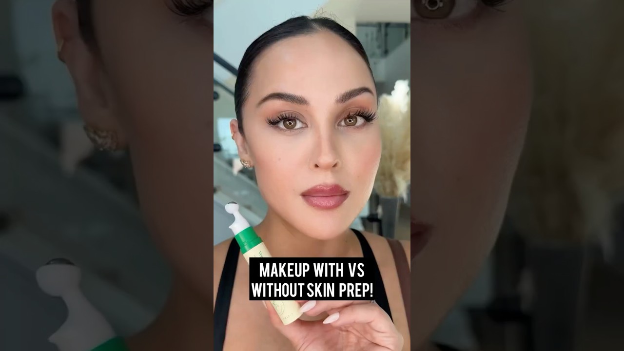 Makeup With Vs Without Skin Prep 🤯l Christen Dominique