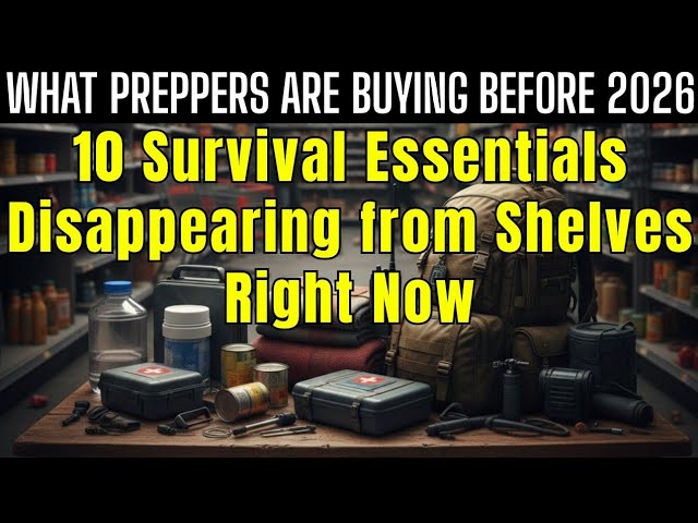 What Preppers Are Buying Before 2026: 10 Survival Essentials Disappearing From Shelves Right Now