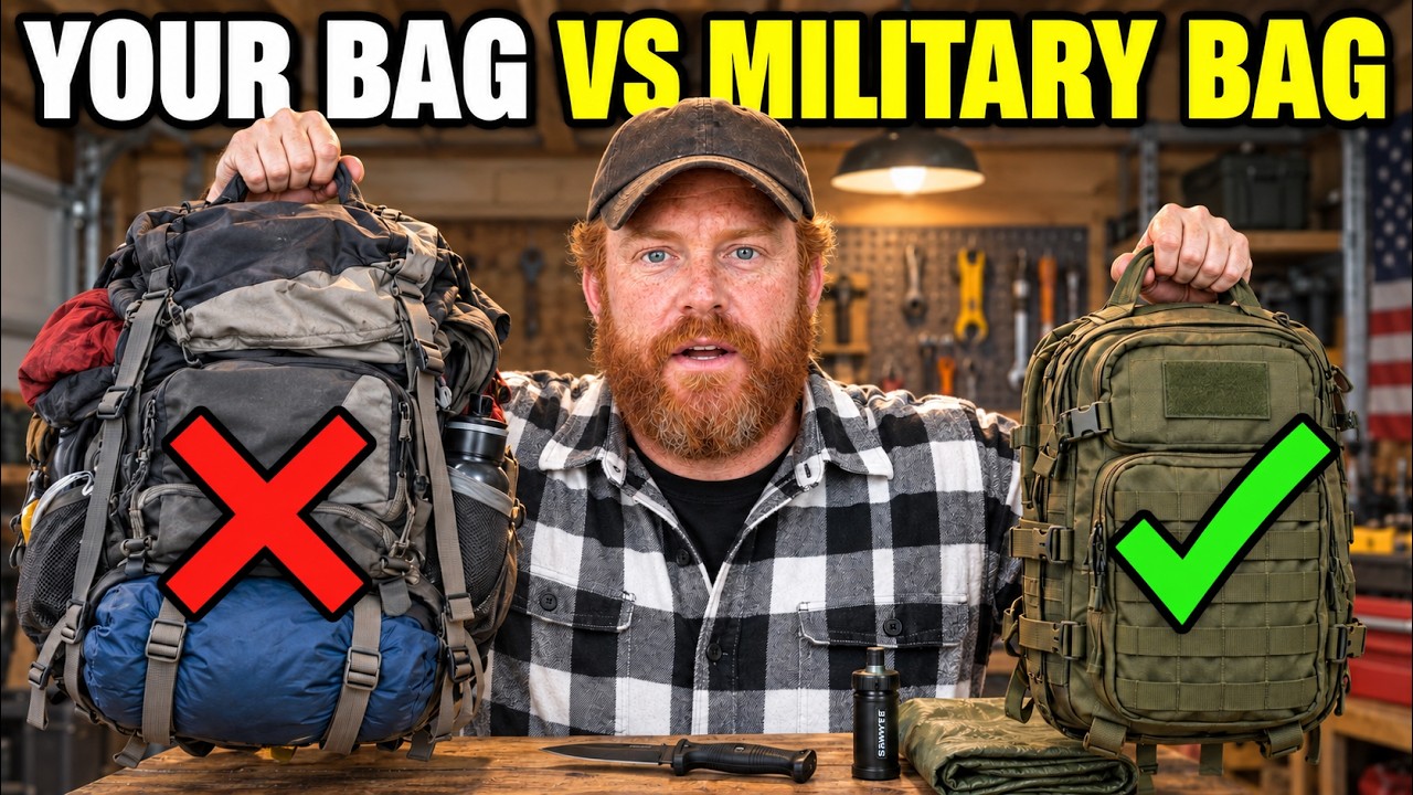 The 12-Item Bug Out Bag The Military ACTUALLY Uses (Most Preppers Get This Wrong)